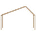Acoperiș Pat Copii 213X95,5X144,5 Cm Lemn Mass Pin