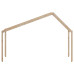 Acoperiș Pat Copii 213X85,5X144,5 Cm Lemn Mass Pin