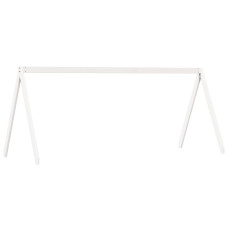Acoperiș Pat Copii, Alb, 199X95,5X88 Cm Lemn Mass Pin