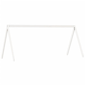 Acoperiș Pat Copii, Alb, 199X80,5X88 Cm Lemn Mass Pin