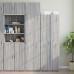Dulap Depozitare Slim Sonoma Gri 50X42,5X225 Cm Lemn Prelucrat