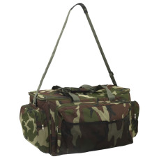 Geantă De Pescuit, Verde Camuflaj, Țesătură Oxford Impermeabilă