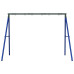 Cadru Balansoar De Exterior 6 Cârlige De Agățat, Albastru, Oțel