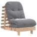 Canapea Futon Cu Saltea, 60X206X11 Cm, Lemn Masiv De Pin