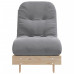 Canapea Futon Cu Saltea, 60X206X11 Cm, Lemn Masiv De Pin