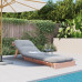 Canapea Futon Cu Saltea, 60X206X11 Cm, Lemn Masiv Douglas