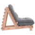 Canapea Futon Cu Saltea, 60X206X11 Cm, Lemn Masiv Douglas