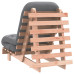Canapea Futon Cu Saltea, 60X206X11 Cm, Lemn Masiv Douglas
