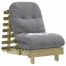 Canapea Futon Cu Saltea, 60X206X11 Cm, Lemn De Pin Tratat