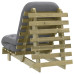 Canapea Futon Cu Saltea, 60X206X11 Cm, Lemn De Pin Tratat