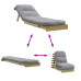 Canapea Futon Cu Saltea, 60X206X11 Cm, Lemn De Pin Tratat