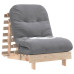 Canapea Futon Cu Saltea, 70X206X11 Cm, Lemn Masiv De Pin