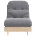 Canapea Futon Cu Saltea, 70X206X11 Cm, Lemn Masiv De Pin
