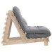 Canapea Futon Cu Saltea, 70X206X11 Cm, Lemn Masiv De Pin