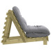 Canapea Futon Cu Saltea, 70X206X11 Cm, Lemn De Pin Tratat