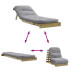 Canapea Futon Cu Saltea, 70X206X11 Cm, Lemn De Pin Tratat