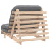 Canapea Futon Cu Saltea, 80X206X11 Cm, Lemn Masiv De Pin
