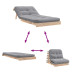 Canapea Futon Cu Saltea, 80X206X11 Cm, Lemn Masiv De Pin