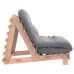 Canapea Futon Cu Saltea, 80X206X11 Cm, Lemn Masiv Douglas