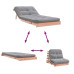 Canapea Futon Cu Saltea, 80X206X11 Cm, Lemn Masiv Douglas