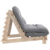 Canapea Futon Cu Saltea, 90X206X11 Cm, Lemn Masiv De Pin