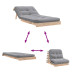 Canapea Futon Cu Saltea, 90X206X11 Cm, Lemn Masiv De Pin
