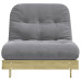 Canapea Futon Cu Saltea, 90X206X11 Cm, Lemn De Pin Tratat