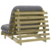 Canapea Futon Cu Saltea, 90X206X11 Cm, Lemn De Pin Tratat