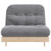 Canapea Futon Cu Saltea, 100X206X11 Cm, Lemn Masiv De Pin