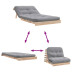 Canapea Futon Cu Saltea, 100X206X11 Cm, Lemn Masiv De Pin
