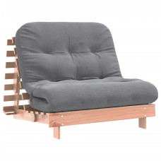 Canapea Futon Cu Saltea, 100X206X11 Cm, Lemn Masiv Douglas