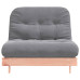 Canapea Futon Cu Saltea, 100X206X11 Cm, Lemn Masiv Douglas
