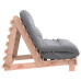 Canapea Futon Cu Saltea, 100X206X11 Cm, Lemn Masiv Douglas
