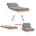 Canapea Futon Cu Saltea, 100X206X11 Cm, Lemn Masiv Douglas