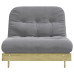 Canapea Futon Cu Saltea, 100X206X11 Cm, Lemn De Pin Tratat