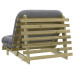 Canapea Futon Cu Saltea, 100X206X11 Cm, Lemn De Pin Tratat