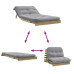 Canapea Futon Cu Saltea, 100X206X11 Cm, Lemn De Pin Tratat