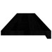 Glafuri 2 Buc Maro Închis 120X25X2 Cm Lemn Masiv De Stejar