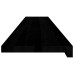 Glafuri 2 Buc Maro Închis 140X25X2 Cm Lemn Masiv De Stejar