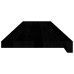 Glafuri 2 Buc Maro Închis 100X30X2 Cm Lemn Masiv De Stejar