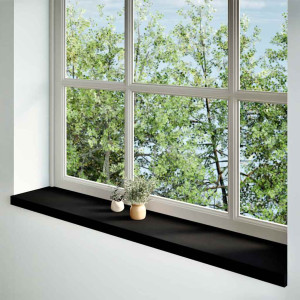 Glafuri 2 Buc Maro Închis 140X30X2 Cm Lemn Masiv De Stejar