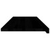 Glafuri 2 Buc Maro Închis 110X40X2 Cm Lemn Masiv De Stejar