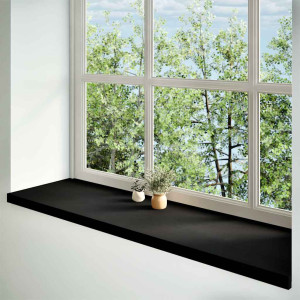 Glafuri 2 Buc Maro Închis 140X40X2 Cm Lemn Masiv De Stejar