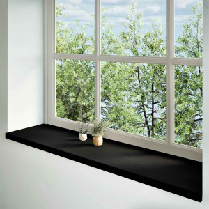 Glafuri 2 Buc Maro Închis 160X40X2 Cm Lemn Masiv De Stejar