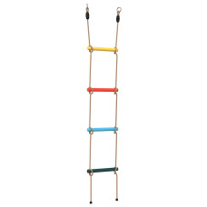 Scară Din Funie Pentru Copii Cu 4 Trepte, Multicolor