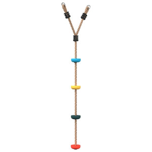 Leagăn Cu Funie Și Disc Pentru Copii, Cu 4 Trepte, Multicolor