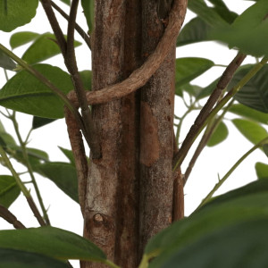 Lămâi Artificial Cu 3 Trunchiuri, Verde, 85 Cm, Pp