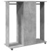 Șifonier Cu Roți, Gri Beton, 102X38X110 Cm, Lemn Prelucrat