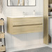 Dulap Chiuvetă Baie Stejar Sonoma 100X38,5X45 Cm Lemn Prelucrat
