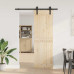 Set Feronerie Pentru Ușă Glisantă, Negru, 152 Cm, Oțel